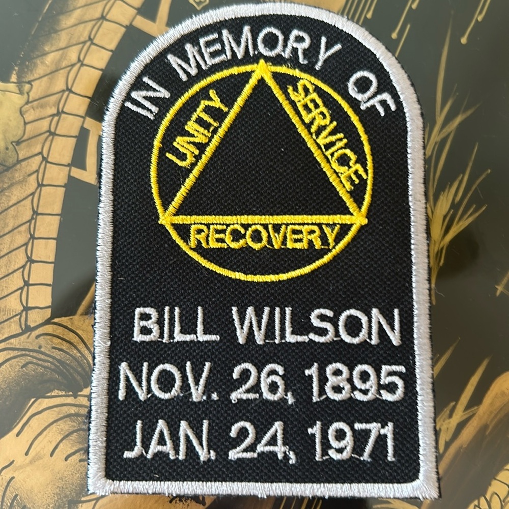 Bill Wilson, memory patch unity service recovery embroidered new